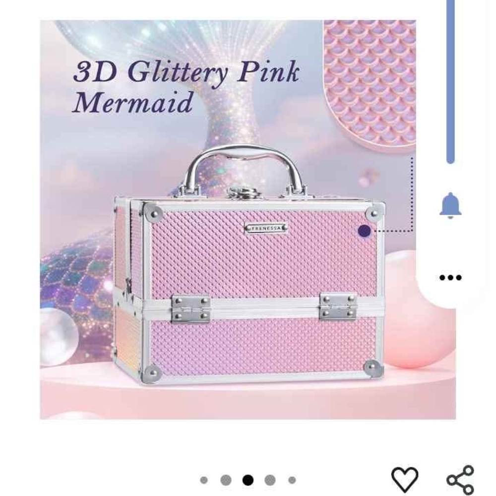 3D Glittery Pink Mermaid Case